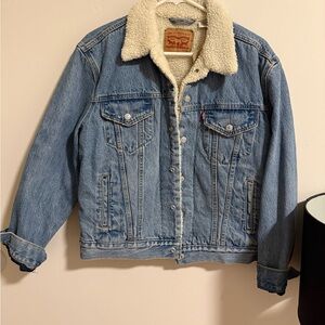 Levi's Denim Jacket with White Sherpa Lining